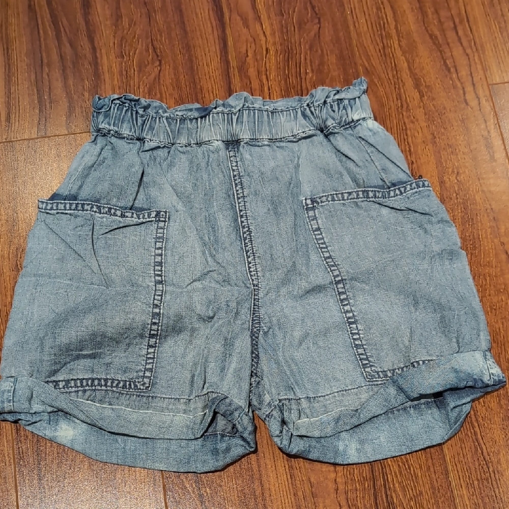 Wilfred Blue Shorts Paper Bag Waist